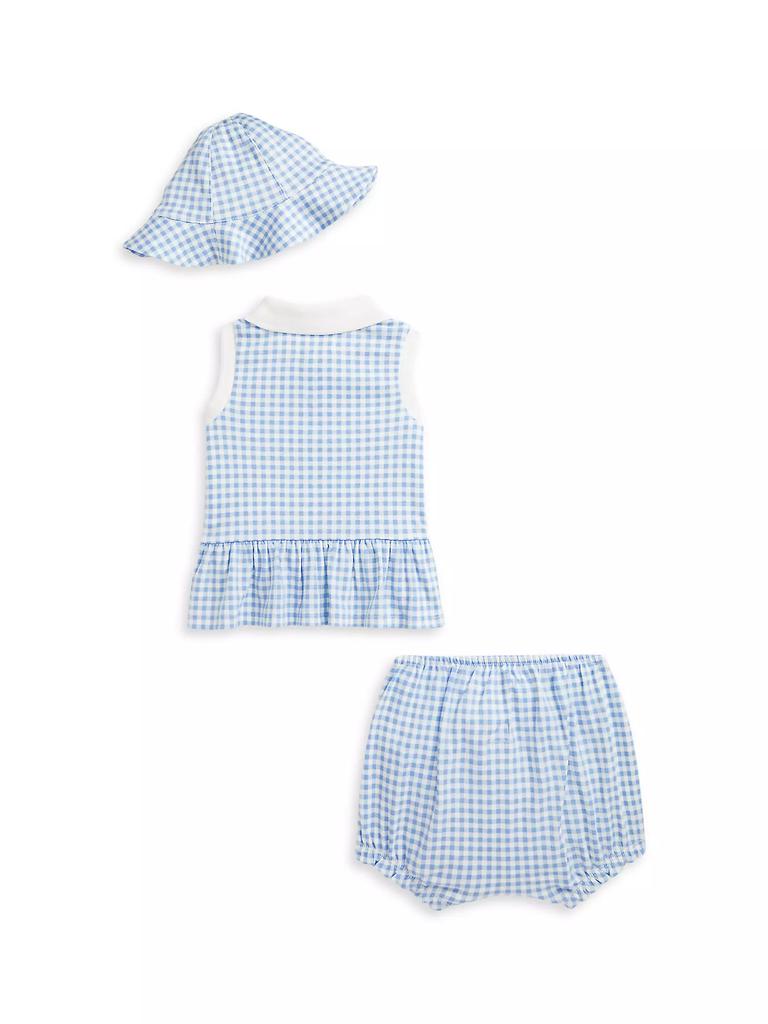Ralph Lauren Baby Girl's Gingham Peplum Top & Bloomers Set