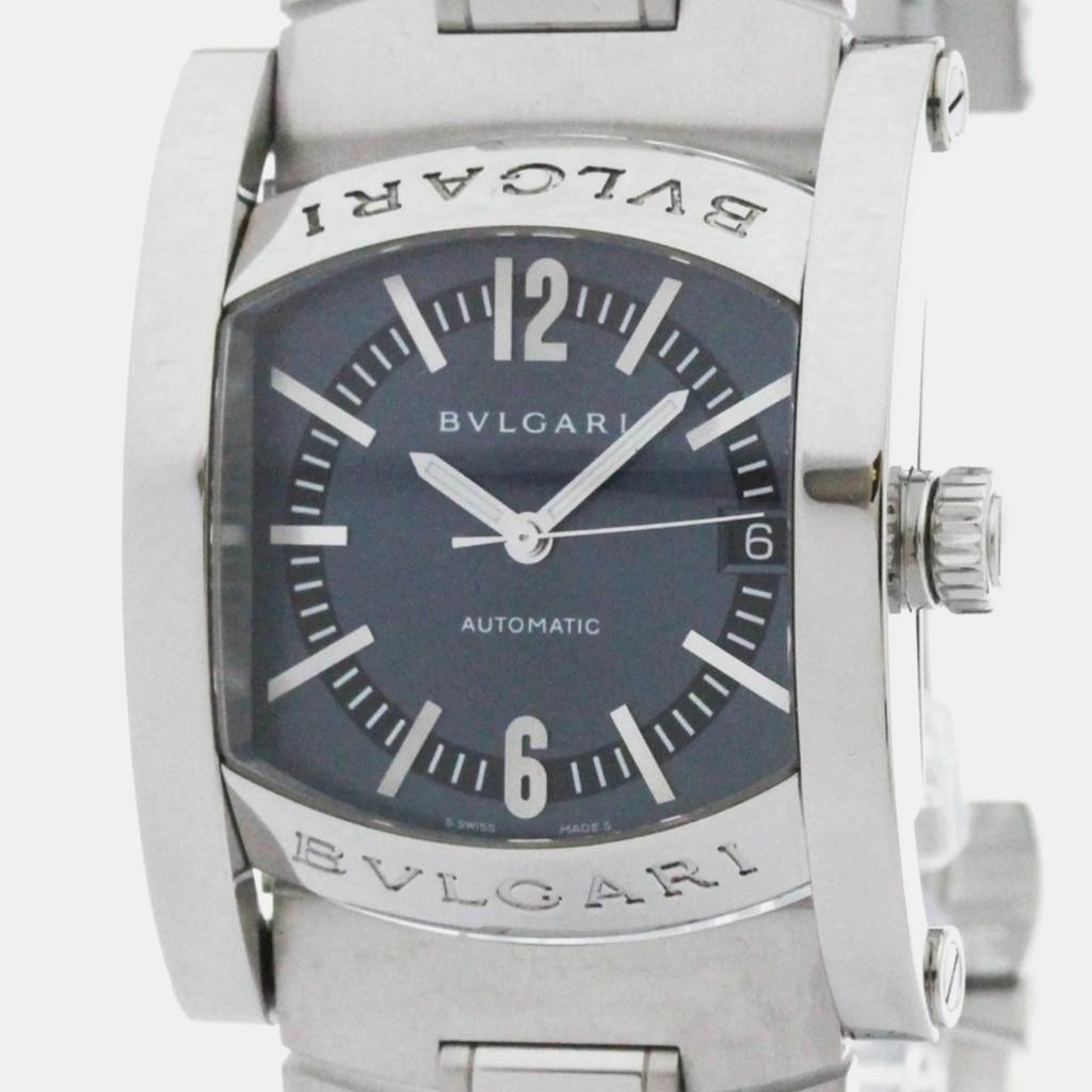 Bvlgari Bvlgari Grey Stainless Steel Assioma Automatic Men's Wristwatch 44 mm