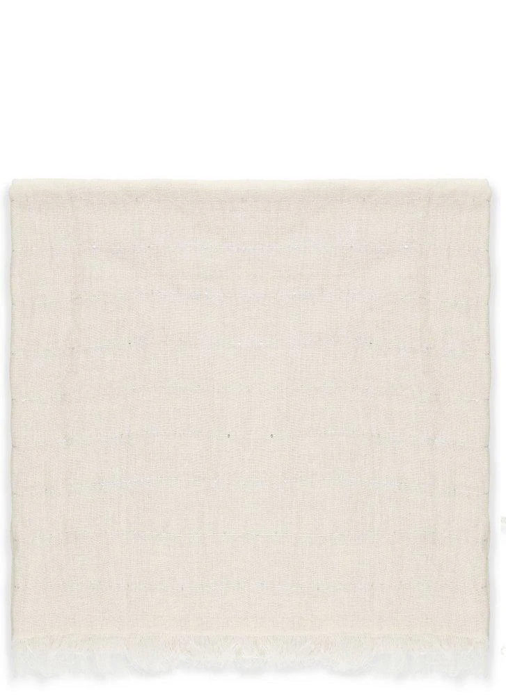 Panicale Panicale Striped Fringed Scarf