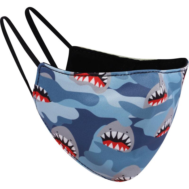 OMG! Accessories Tiny shark face mask in blue
