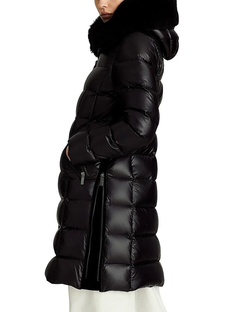 Dawn Levy Kat Shearling-Trimmed Puffer Coat 4
