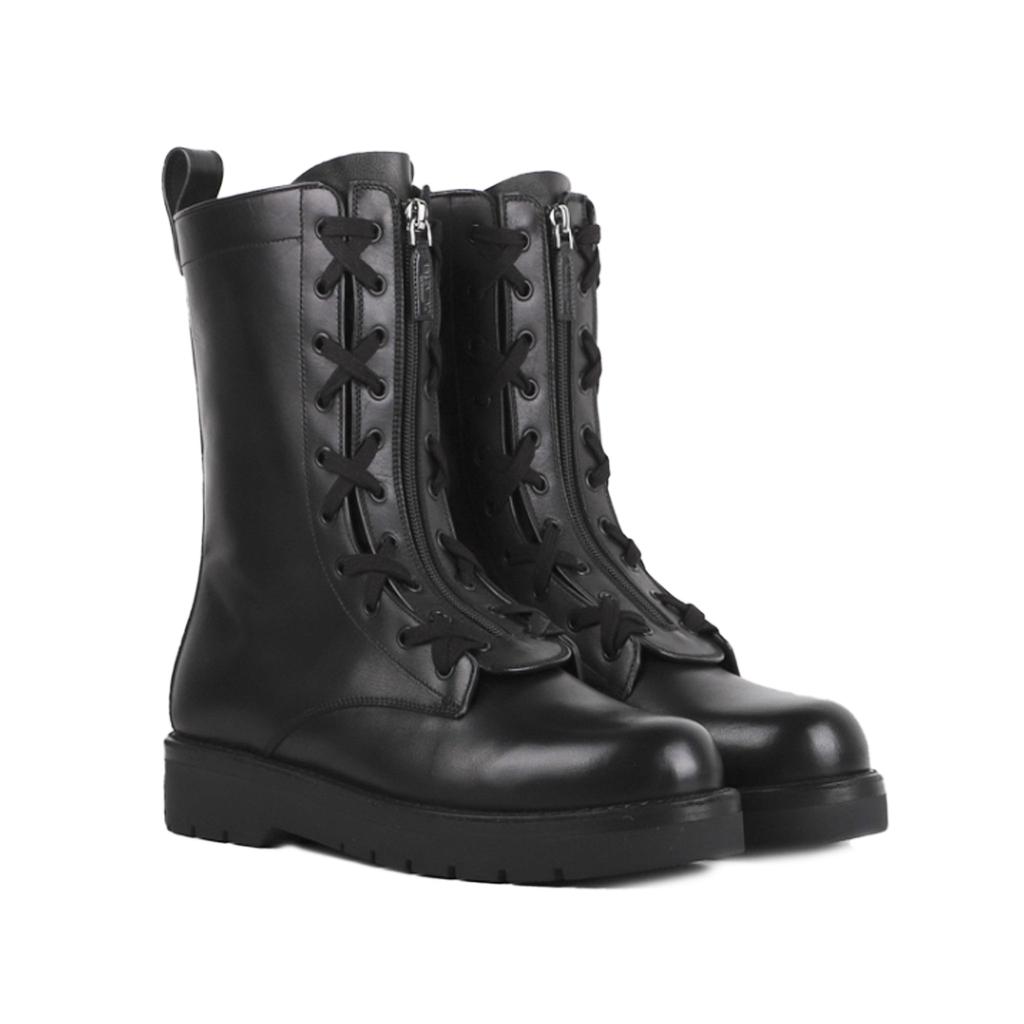 Valentino Valentino Garavani Combat Leather Boots