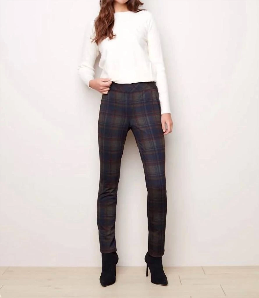 CHARLIE B Charlie B - Pull On Reversible Elastic Waist Pants 3