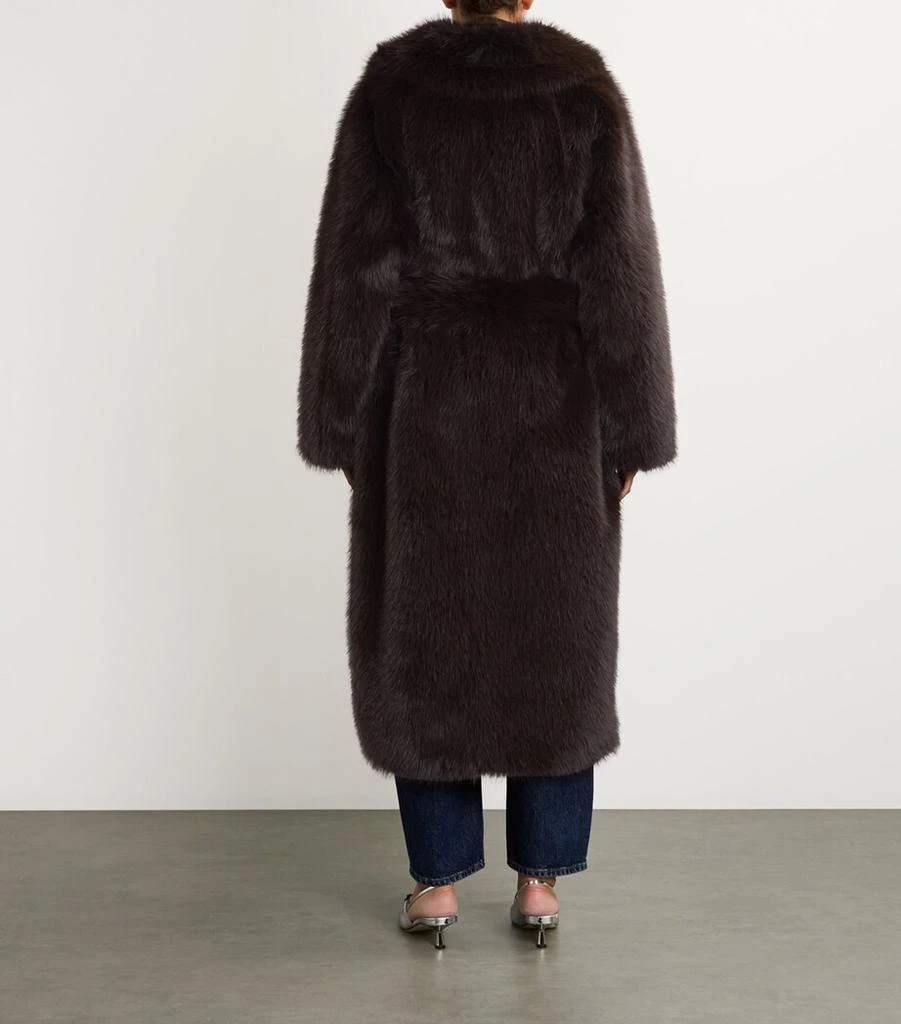 AGOLDE x Shoreditch Ski Club Faux Shearling Ebony Coat 4