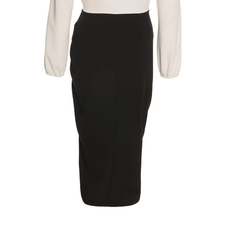 QUIZ Two Toned Wrap Ruched Midi Dress 2