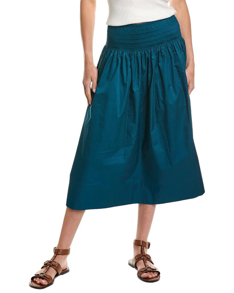 Jason Wu Smocked Midi Skirt 1