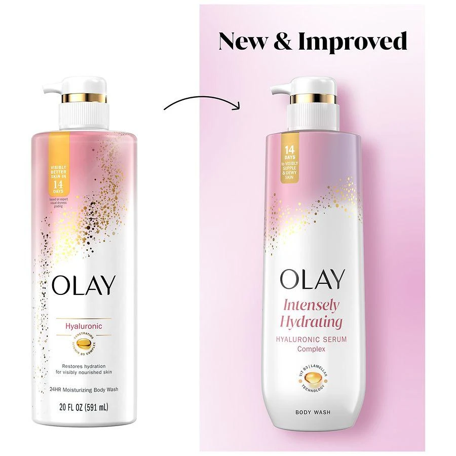 Olay Intensely Hydrating Body Wash Hyaluronic Serum Complex 2