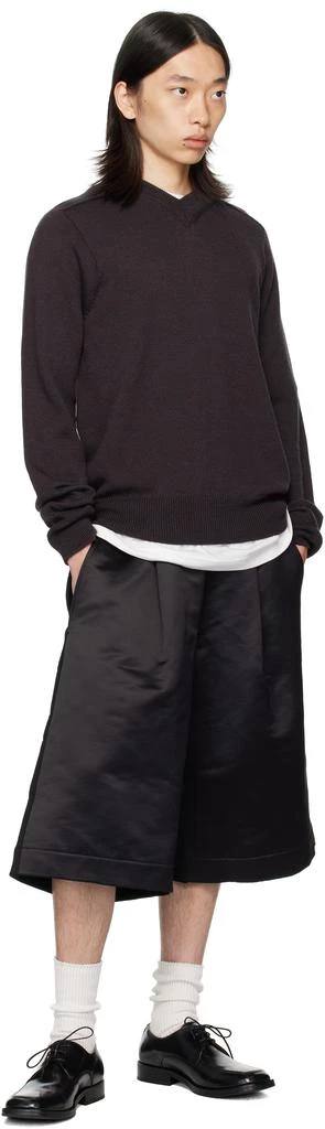 Dries Van Noten Black Paneled Shorts 4