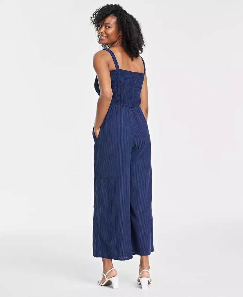 On 34th Women's Smocked Square-Neck Jumpsuit, Created for Macy's