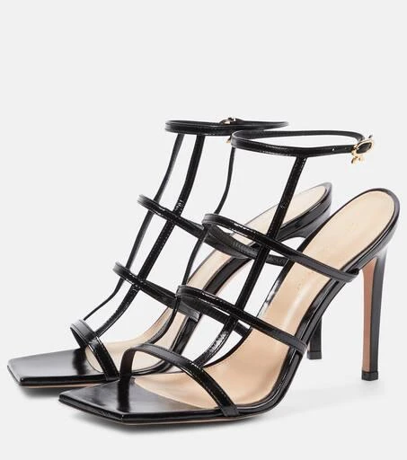 Gianvito Rossi Mondry 95 leather sandals 5