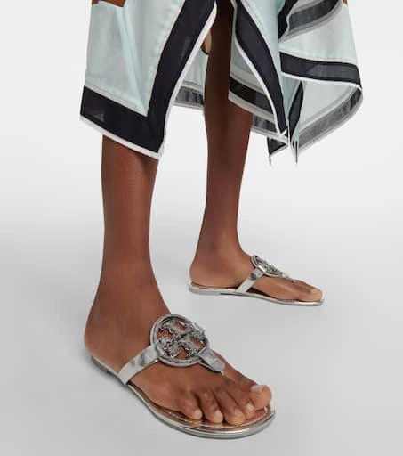 Tory Burch Miller crystal-embellished thong sandals 4