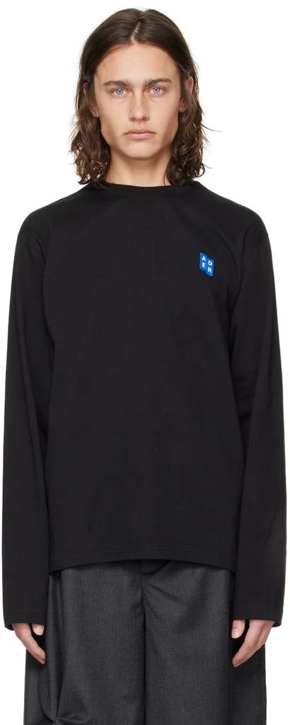 ADER error Black Significant Patch Long Sleeve T-Shirt 1