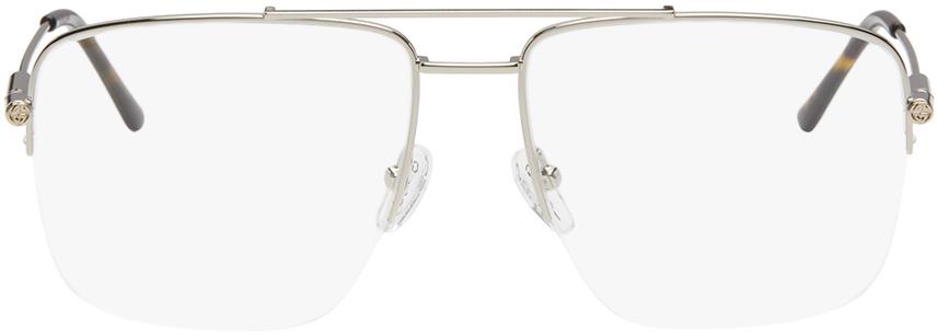 【YVMIN】YVMIN X SHUSHUTONG L BOWKNOT GLASSES_SILVER Shushu/Tong Silver YVMIN Edition Metal Bowknot Glasses