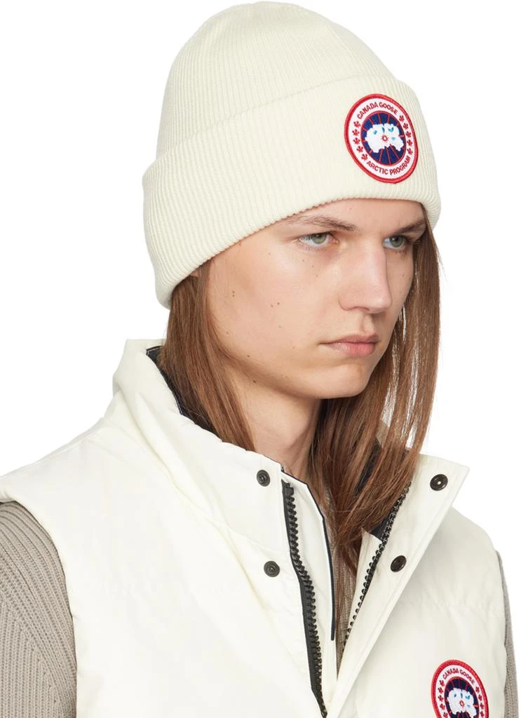 Canada Goose Off-White Arctic Beanie 2