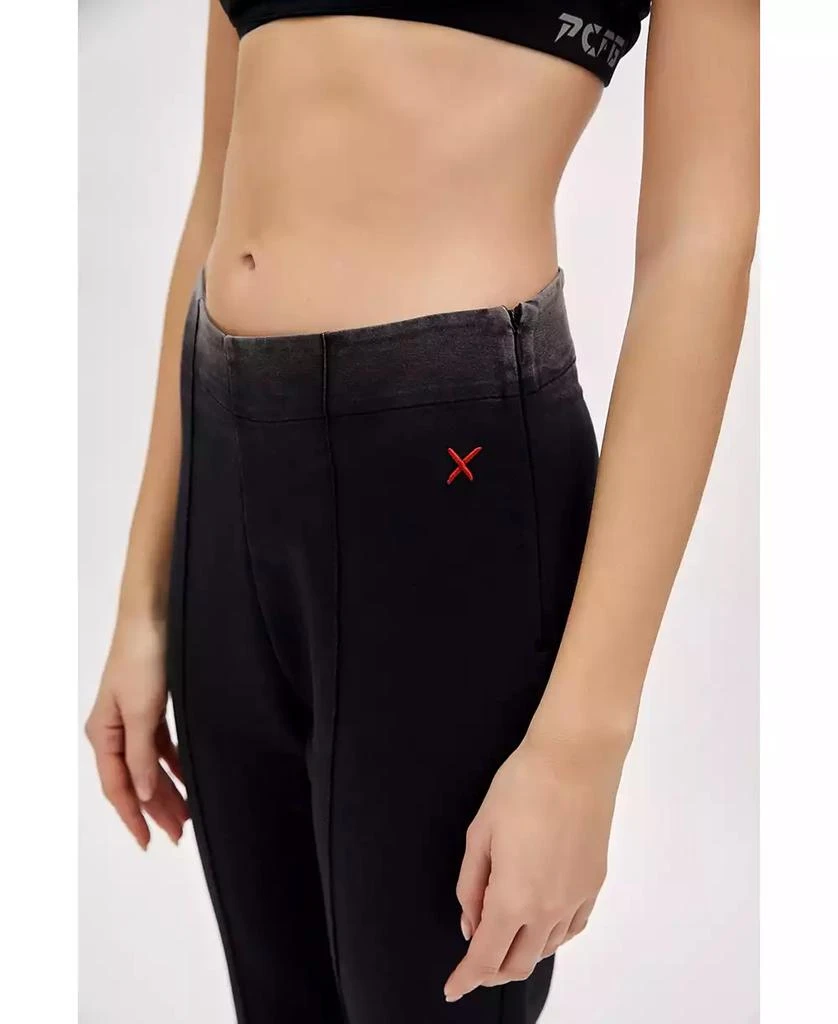 PCFG Women's Acid-Washed Flare Sweatpants 4