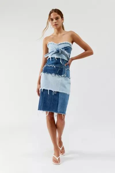 Urban Renewal Urban Renewal Remade Pieced Denim Mini Dress 2