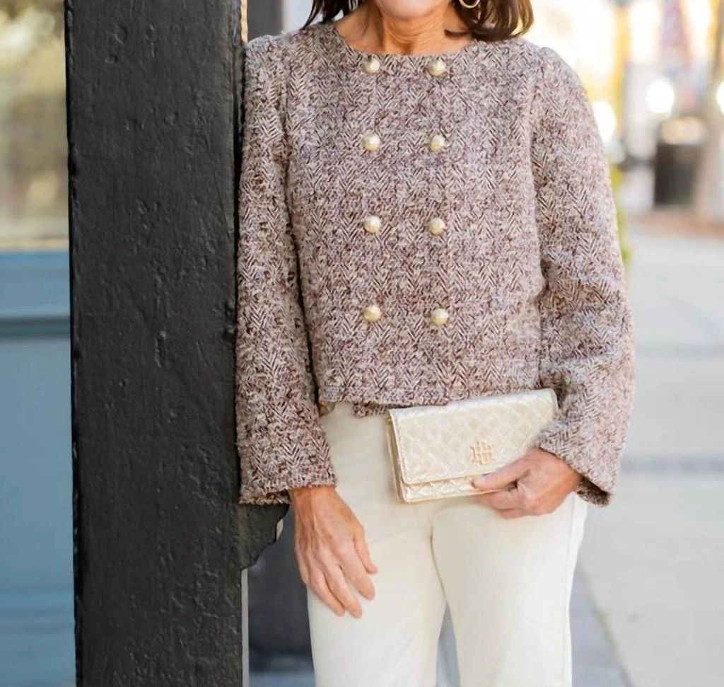 voy Voy - Tweed Double Breasted Jacket