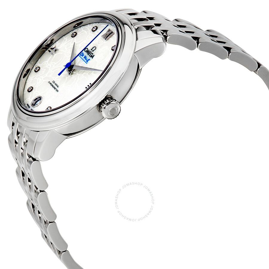 Omega De Ville Automatic White Dial Ladies Watch 424.10.33.20.55.004