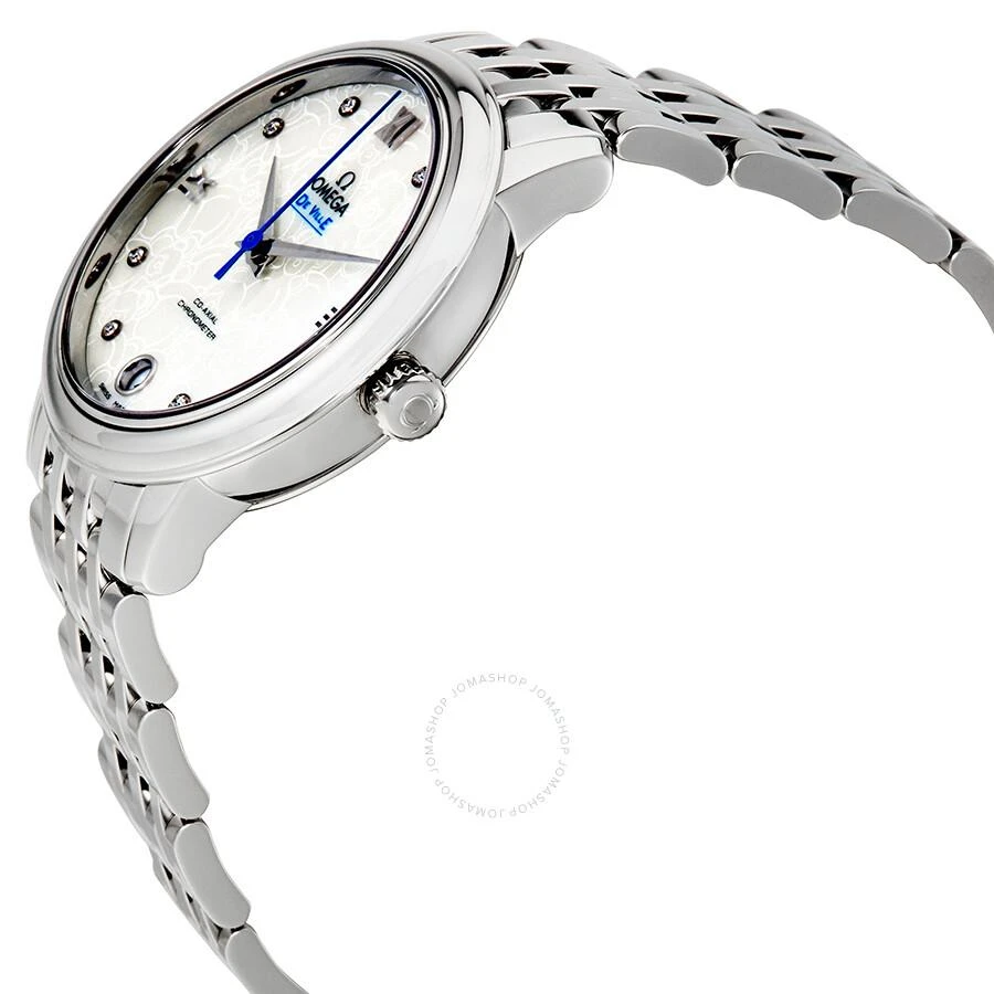 Omega De Ville Automatic White Dial Ladies Watch 424.10.33.20.55.004 2