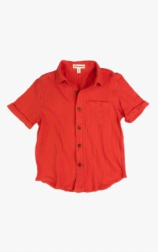 Appaman Beach Shirt In Coral