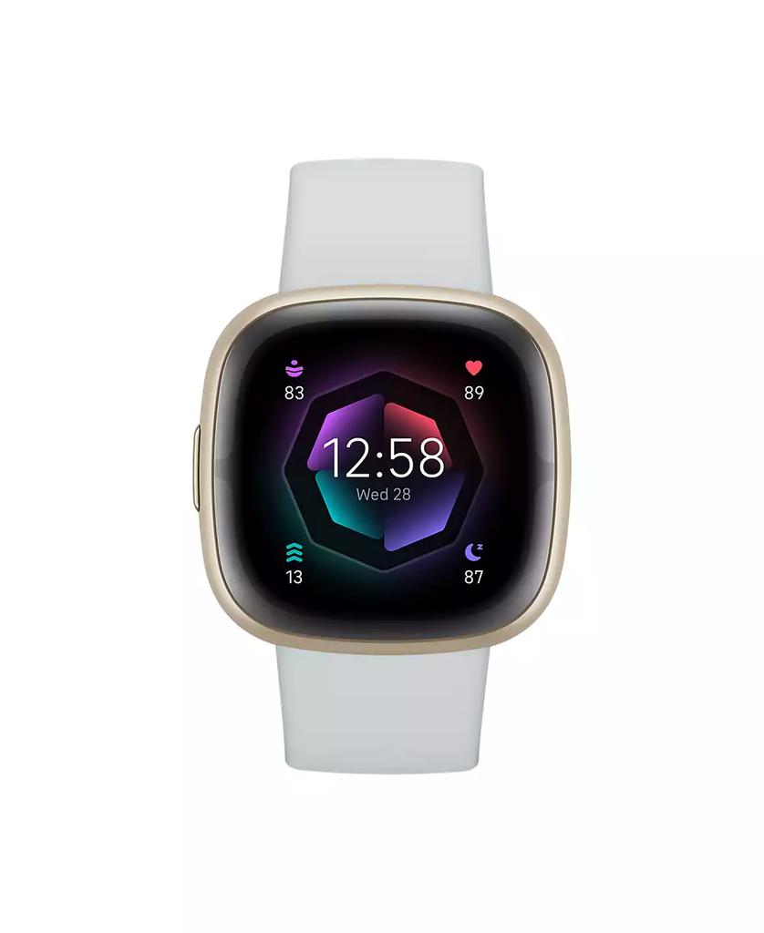 Fitbit Sense 2 Blue Mist Soft Gold-Tone Smartwatch, 39mm