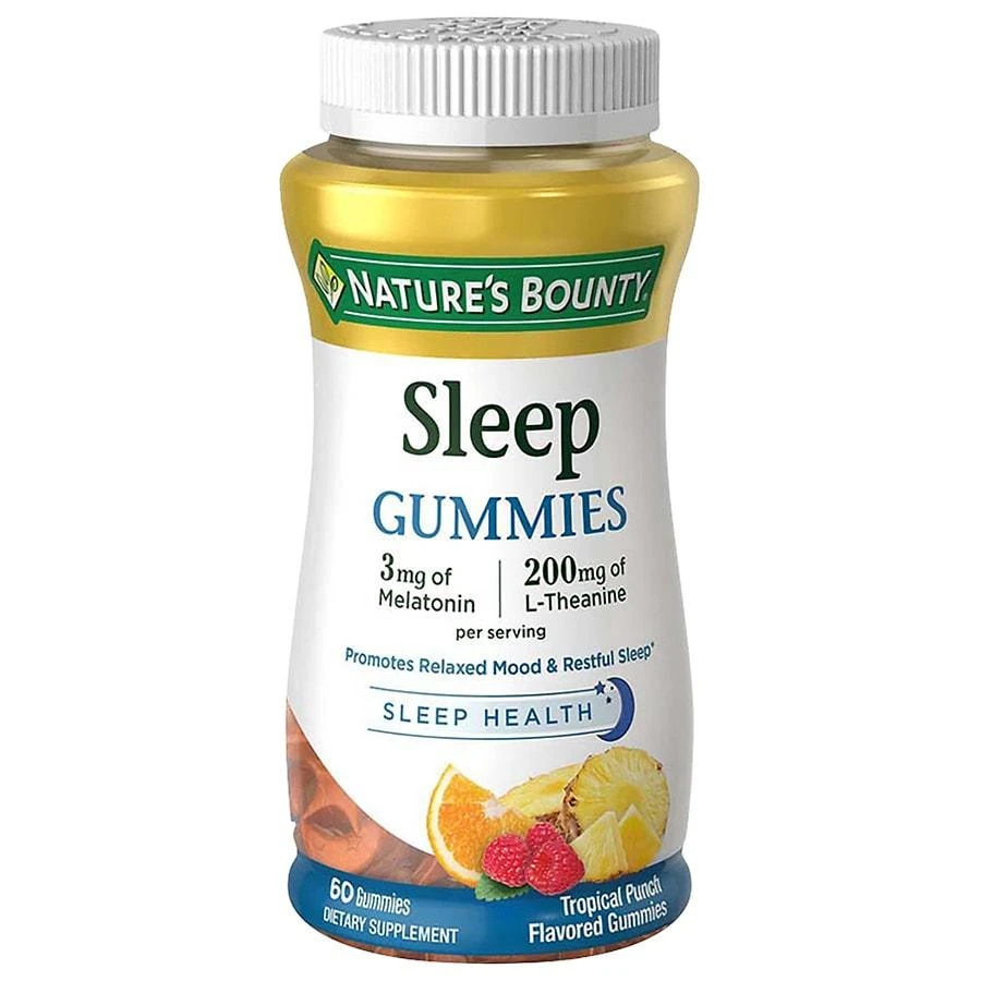 Nature's Bounty Sleep Complex 3 mg Melatonin/200 mg Gummies Punch 1