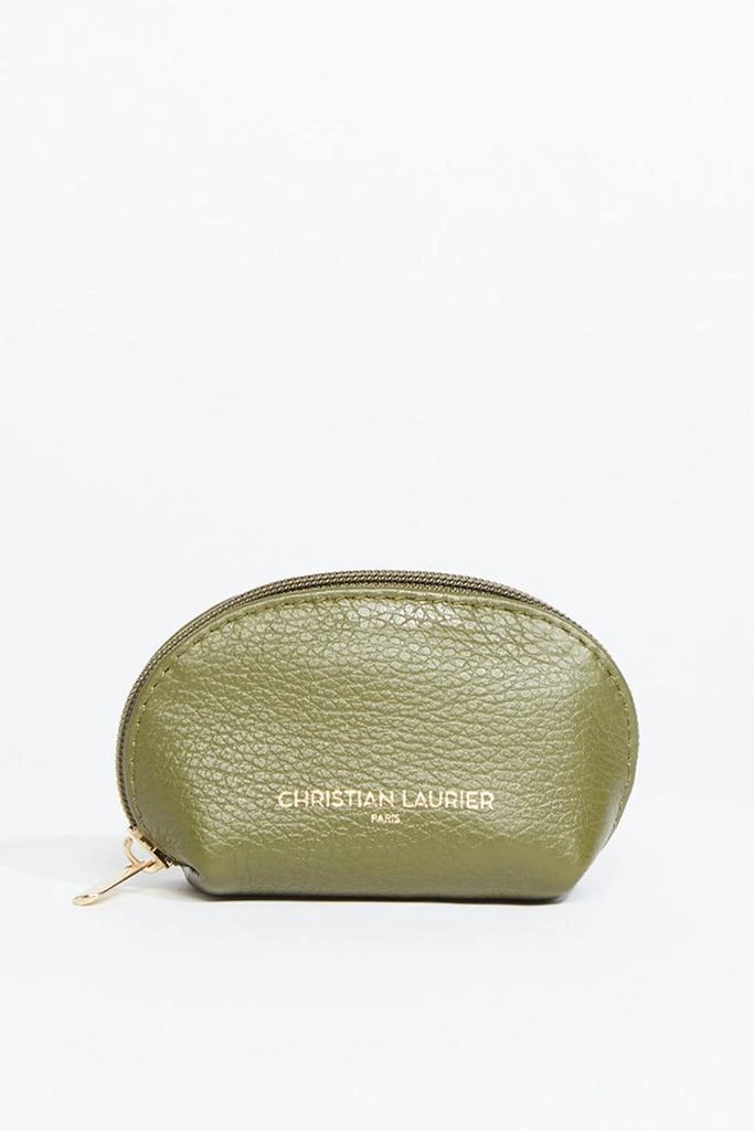 Christian Laurier Porte-Monnaie Nika Croco - Vert Olive 3