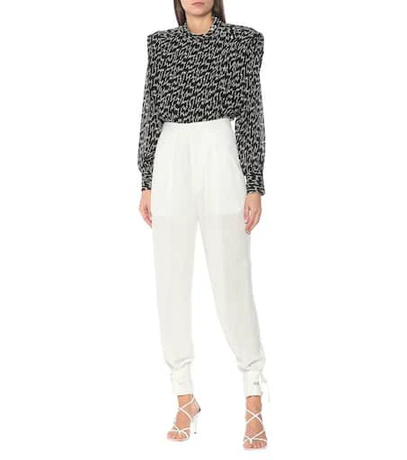 Isabel Marant Racomi crêpe carrot pants 4