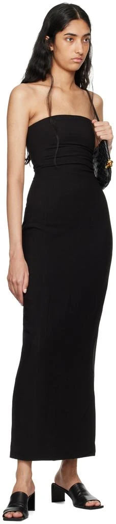 St. Agni Black Column Maxi Dress 4