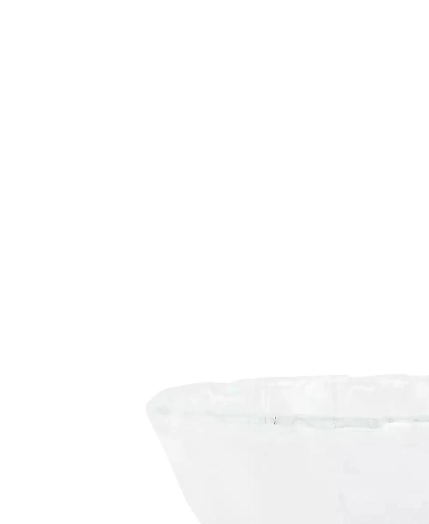 VIETRI Onda 20 oz. Glass White Small Bowl