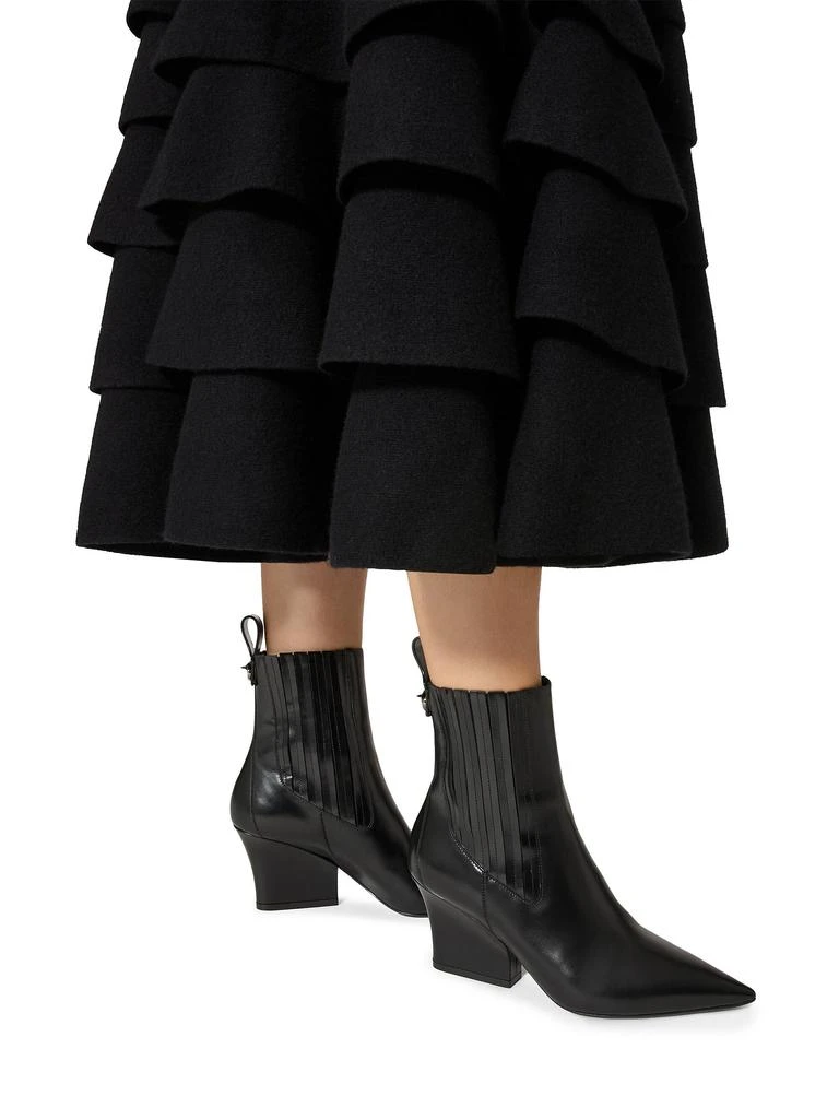 Valentino Beatle 75MM VLogo Lockette Brushed Leather Boots 6