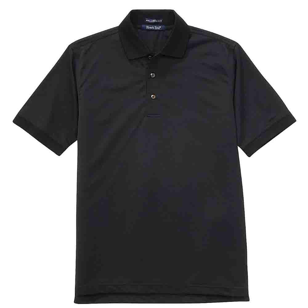 River's End UPF 30+ Jacquard Short Sleeve Polo Shirt