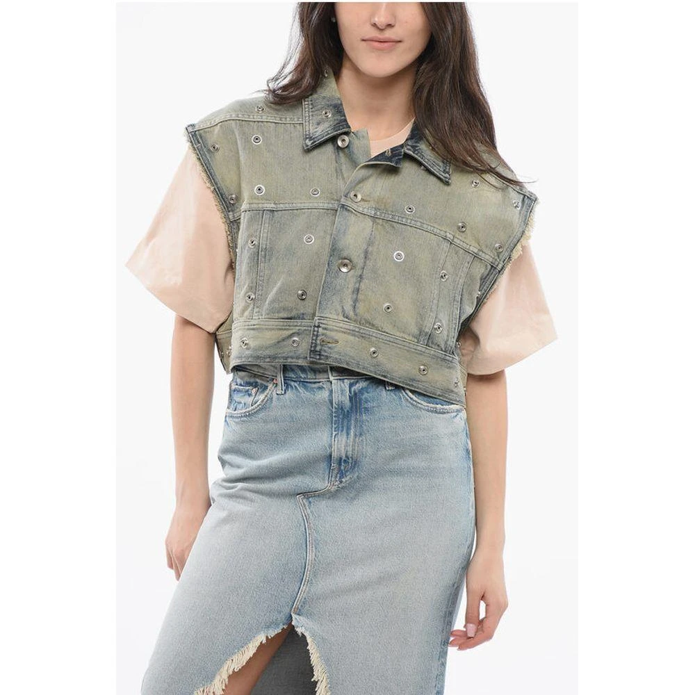 Rick Owens Cropped Jacket with Women's Laces 1