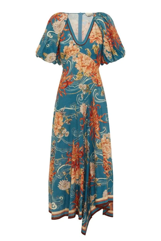 alemais dress sale Alemais - Alemais Toucan Tango Silk Midi Dress in Multi 4 / 0 US main image 0
