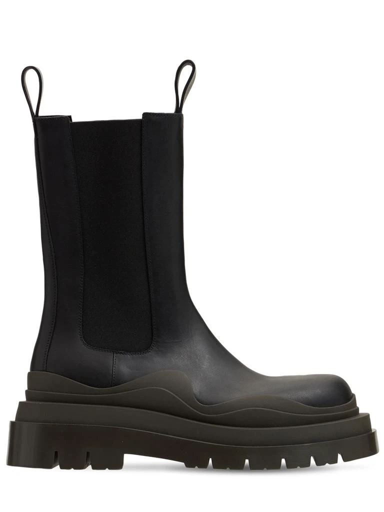 BOTTEGA VENETA 55mm Tire Leather Beatle Boots 1