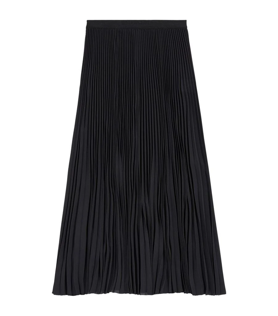Balenciaga Elasticated-Waist Pleated Skirt 1