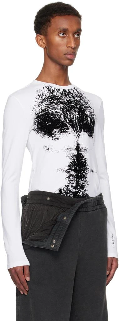 Y/Project White Hairy Chest Long Sleeve T-shirt 2