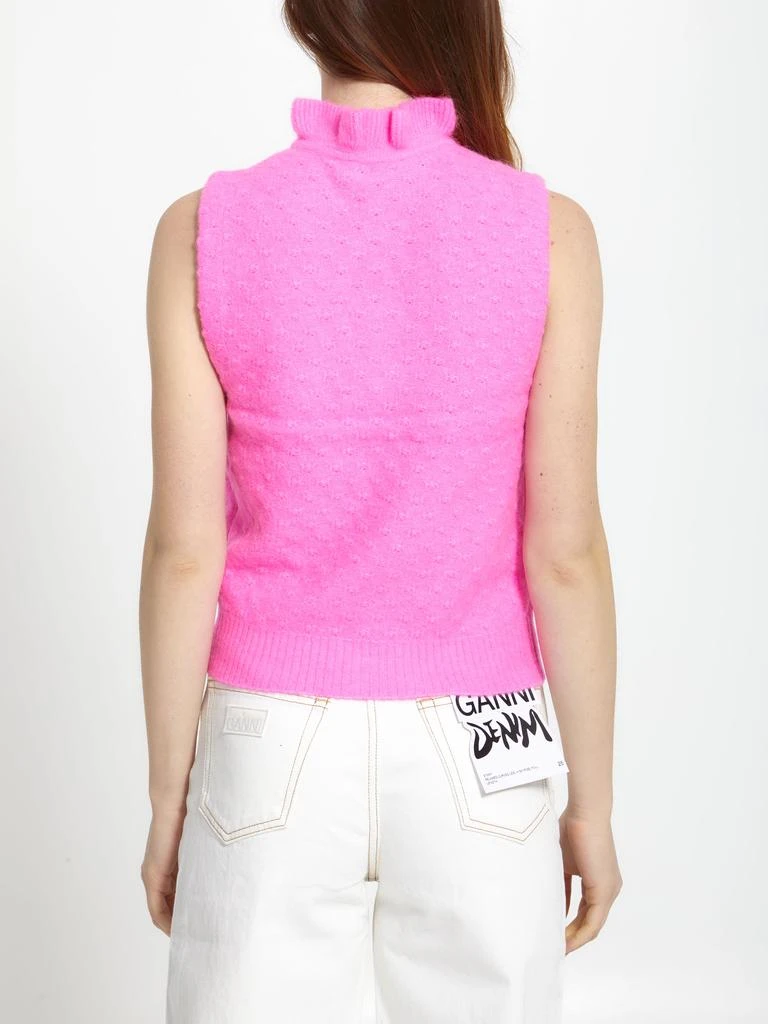 Ganni Pink wool top 3
