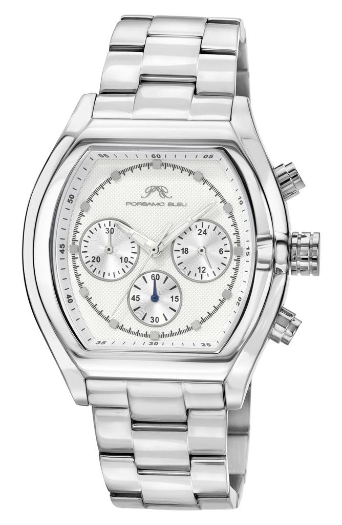 Porsamo Bleu Roman Chronograph Bracelet Watch, 42mm