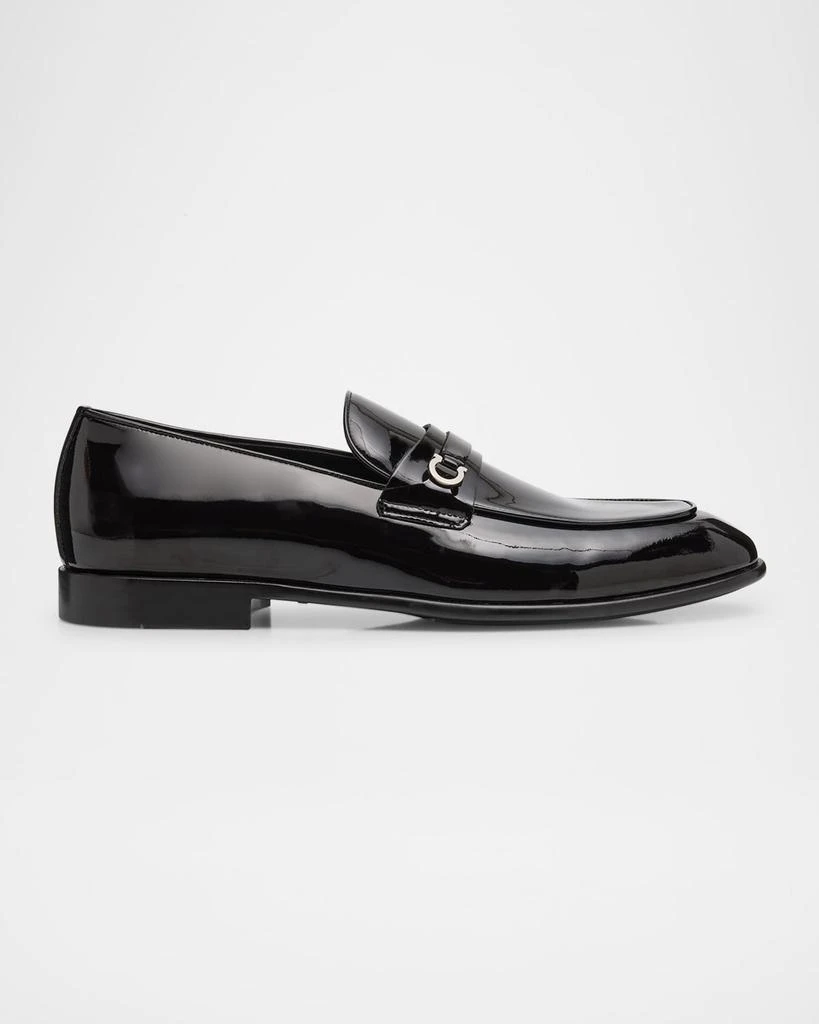 Salvatore Ferragamo Men's Desio Patent Leather Penny Loafers 1
