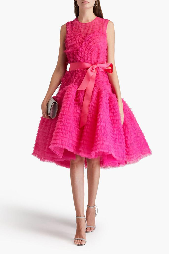 Huishan Zhang Pernille ruffled tulle dress