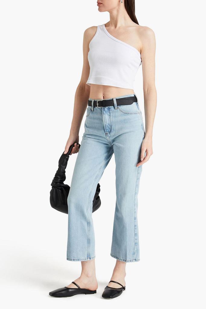 FRAME High 'N' Tight Crop Mini Boot cropped high-rise bootcut jeans