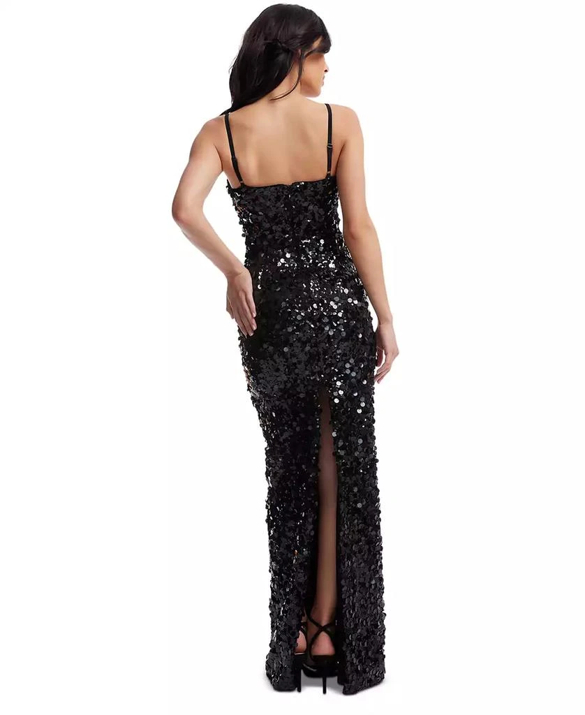 Dress The Population Women's Cammie Plunge Sequin Gown 3