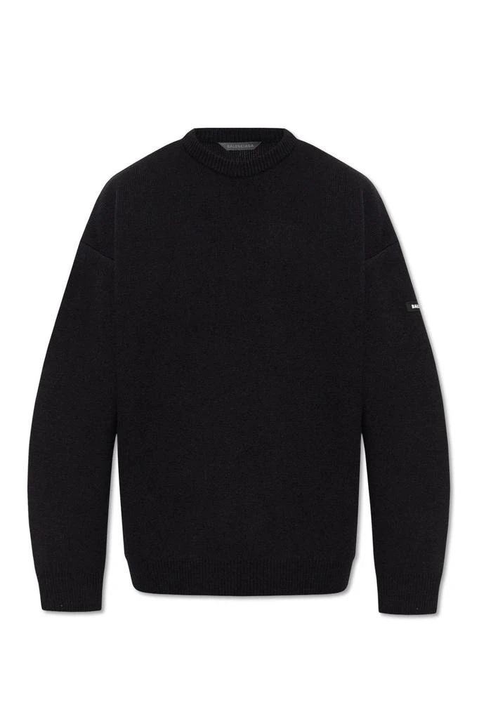 Balenciaga Balenciaga Logo Patch Knitted Jumper 1