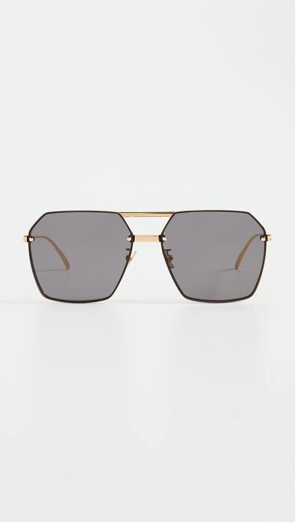 Bottega Veneta Oversized Geometric Aviators 1
