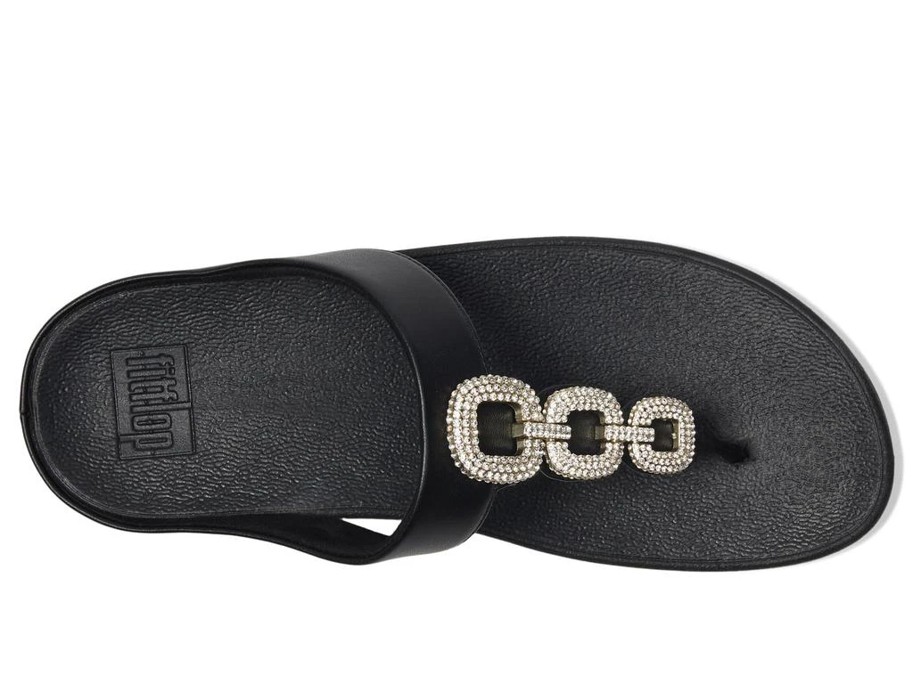 FitFlop Fino Crystal-Chain Leather Toe-Post Sandals 2