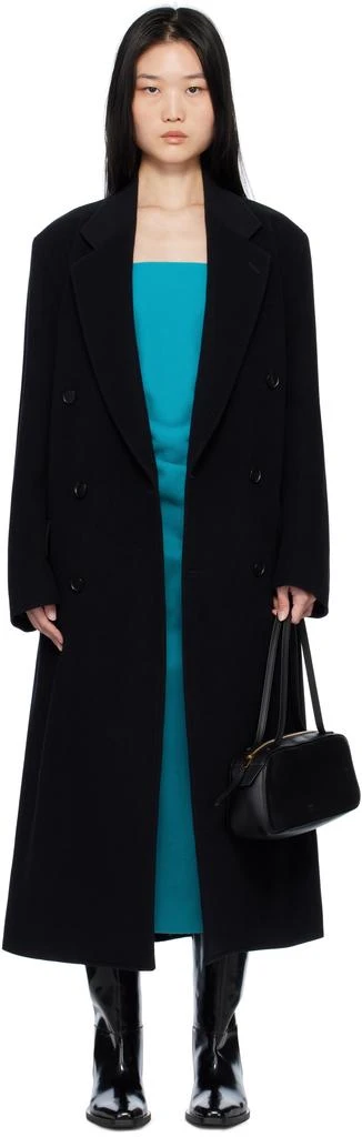 AURALEE Black Chesterfield Coat 1