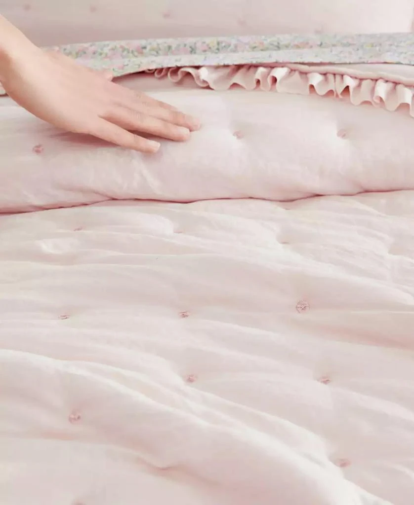 Laura Ashley Hailee Microfiber 3 Piece Quilt Set 5