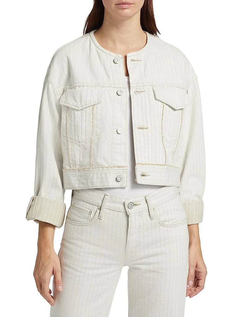 MOUSSY VINTAGE Denim Crop Jacket 3