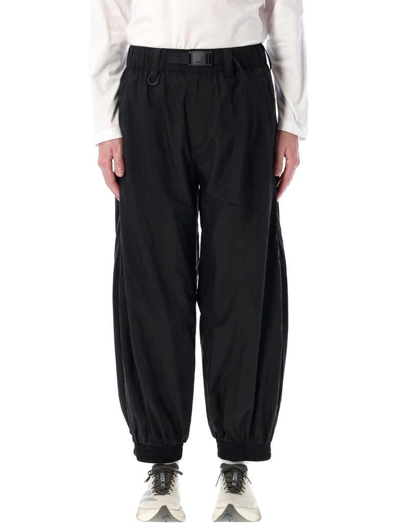 Y-3 STRIPES NYLON SHELL PANTS 1